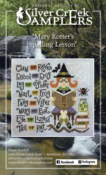 Mary Rotter's Spelling Lesson 127 x 118 by Silver Creek Samplers 22-2835 YT