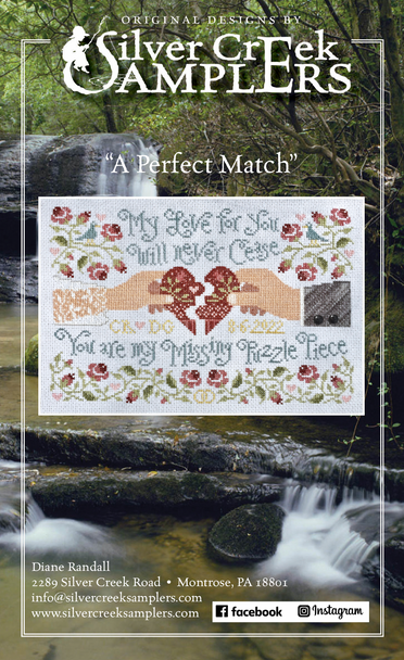 Perfect Match 156 x 100 by Silver Creek Samplers  22-2836  YT