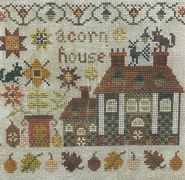 Acorn House 97W x 87H by Pansy Patch Quilts & Stitchery 23-1218 YT