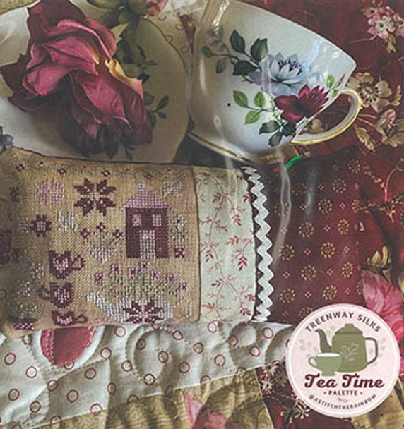 Tea Garden Pin Pillow 60W x 60H by Pansy Patch Quilts & Stitchery 23-1221 YT