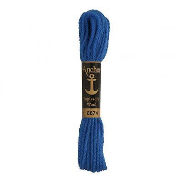 8674 Dark Marine Blue Anchor Tapisserie Wool