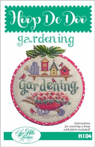 Gardening 66w x 71h by Sue Hillis Designs 22-2280 YT Hoop De Doo