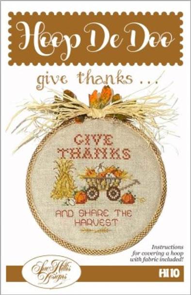 Give Thanks 62w x 66h by Sue Hillis Designs 22-2847 YT Hoop De Doo