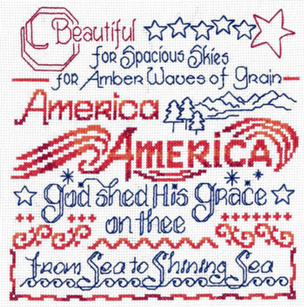 America The Beautiful 112w x 110h by Imaginating 21-1725 YT