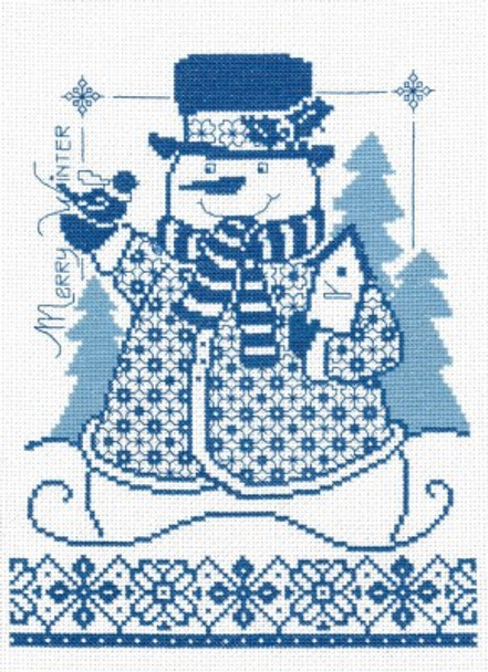 Merry Winter Snowman 107w x 140h by Imaginating 21-2691 YT