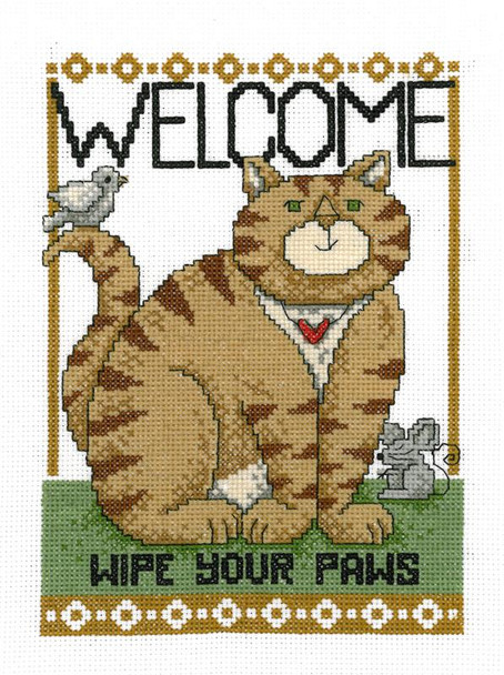 Wipe Your Paws 84w x 117h Diane Arthurs