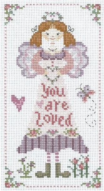 You Are Loved Angel 57w x 111h Gail Bussi Kit