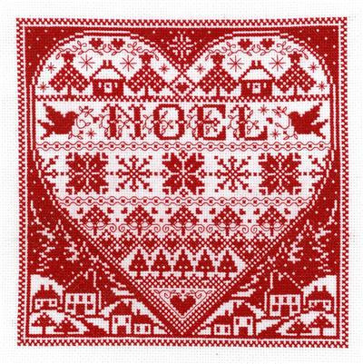 Redwork Noel 119w x 119h Joan A. Elliot