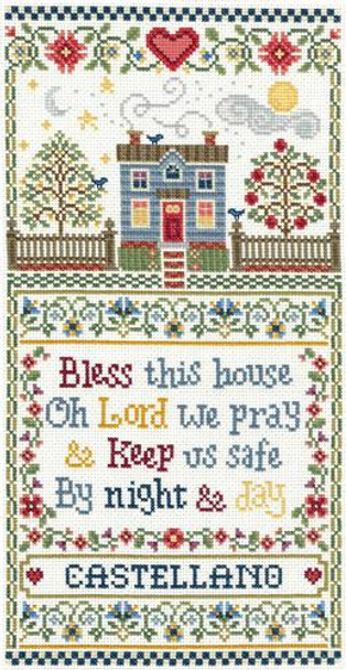 Bless This House Sampler 102w x 197h Kit Sandra Cozzolino