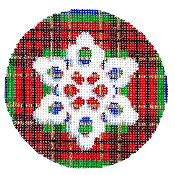 CT-1382 Snowflake on McMillan Plaid Associated Talents