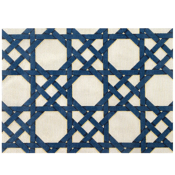 D-1409A Blue/White Caning 16” x 12” 13 Mesh Associated Talents