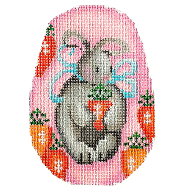 EG-331 Bunny/Carrots Egg 2.75 x 3.75 18 Mesh Associated Talents