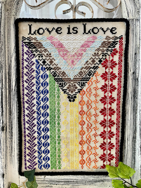Love is Love Stitch Count: 114 x 171  Jan Hicks Creates 23-2109 YT