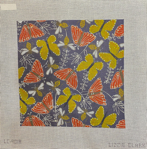 901A Butterfly Olive 10 x 10 13 Mesh Lizzie Clark Designs PreOrder