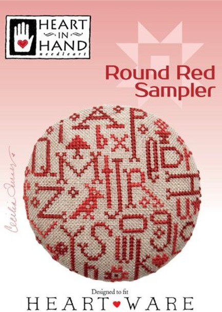 Z Round Red Sampler Heart In Hand