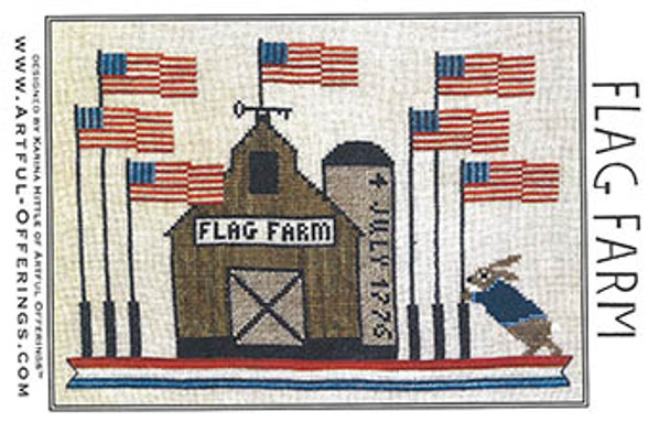 Flag Farm 142w x 99h by Artful Offerings 23-1919 YT AR23195