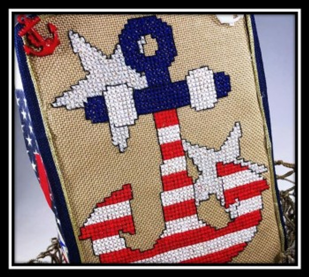 Anchor Series - Patriotic 53w x 74h by Barefoot Needleart, LLC 22-2595