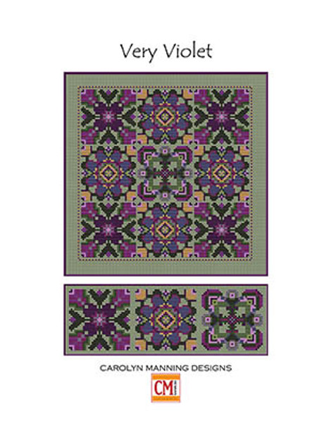 Very Violet  Each 35w x 35h by CM Designs 23-1066