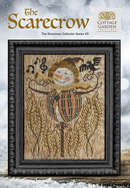 Snowman Collector 5 - The Scarecrow 100w x 130h by Cottage Garden Samplings 23-1740 YT W