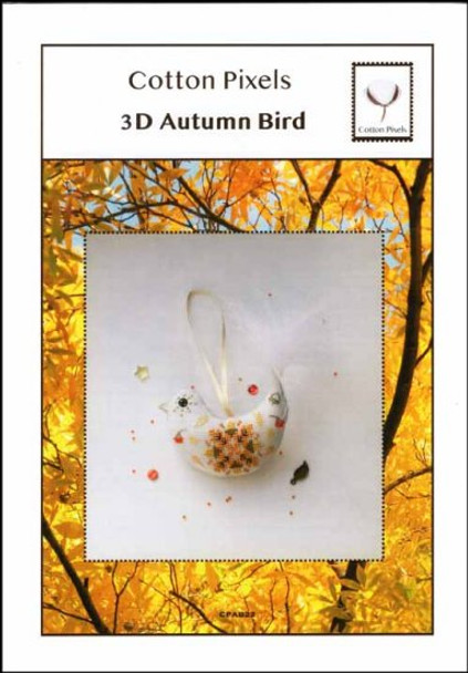 YT 3D Autumn Bird 55W x 37H Cotton Pixels