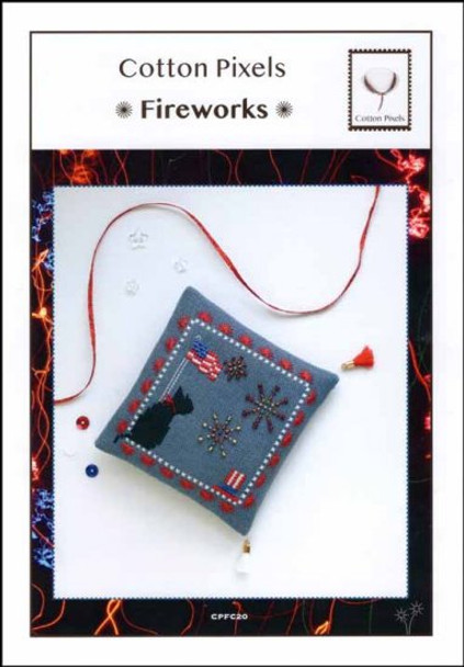 Fireworks 49W x 49H Cotton Pixels 22-1806 YT
