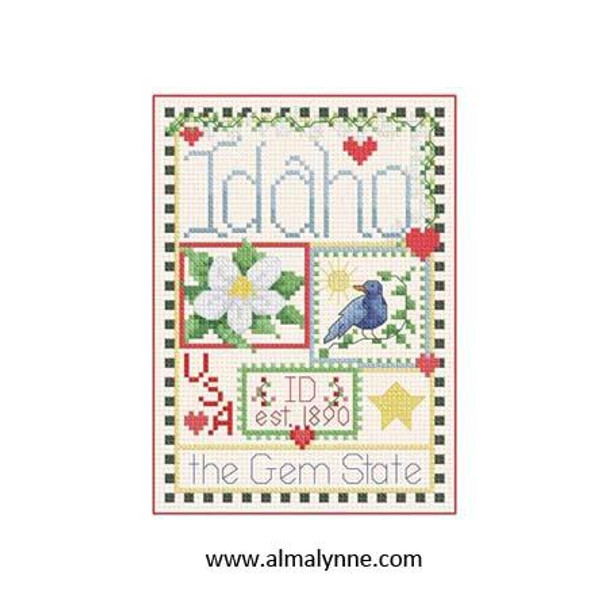 Idaho Little State Sampler 58w x 82h Alma Lynne Originals