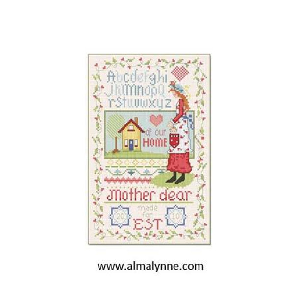 Mother Dear Sampler 83w x 132h Alma Lynne Originals