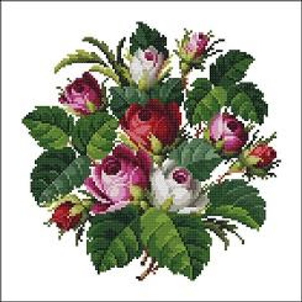 Antique Bouquet -E Antique Needlework Design