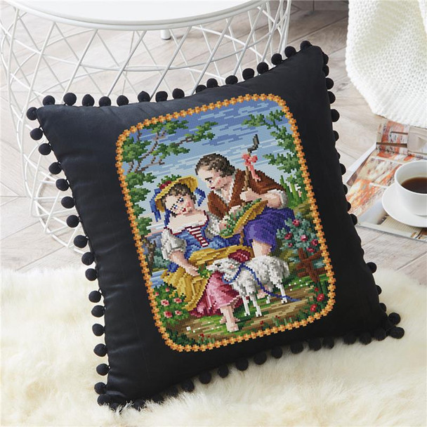 Young Romance- The Courtship Antique Needlework Design