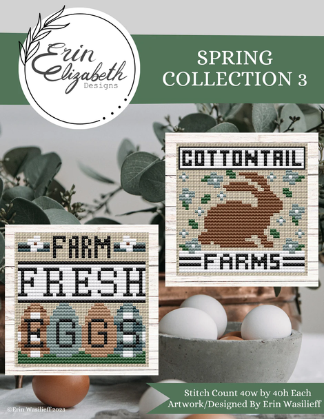 Spring Collection 3 40 x 40 Each Erin Elizabeth Designs DD