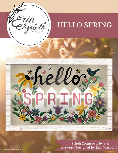 Hello Spring 93 x 57 Erin Elizabeth Designs