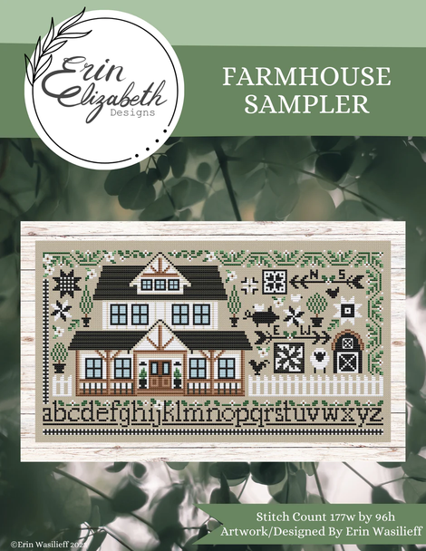 Farmhouse Sampler 177 x 96 Erin Elizabeth Designs DD
