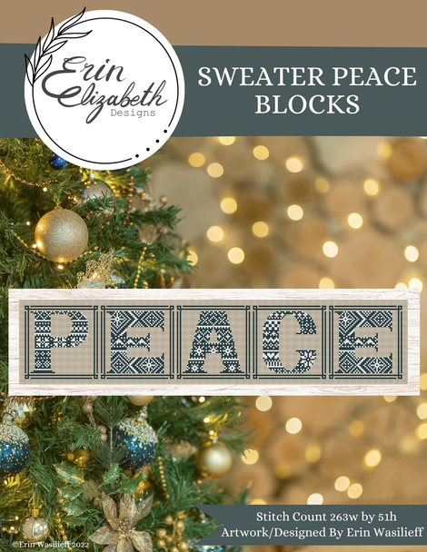 Sweater Peace Blocks 263 x 51  Erin Elizabeth Designs