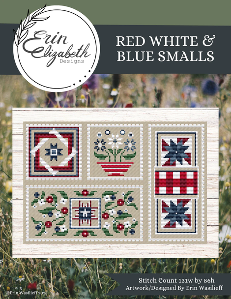 Red White & Blue Smalls 131 x 86 Erin Elizabeth Designs DD