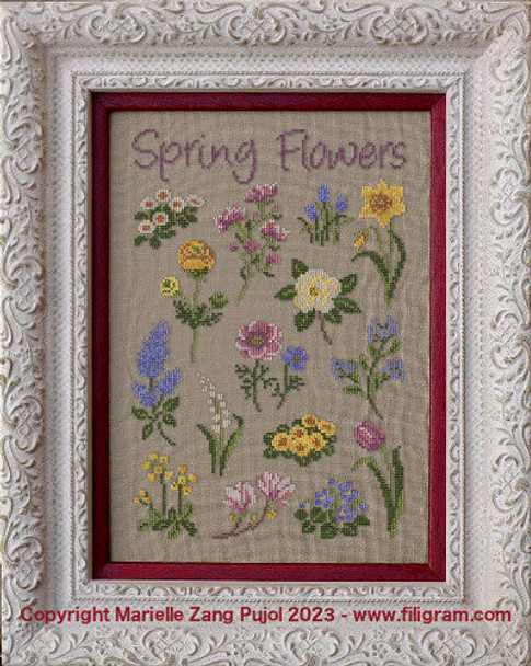 Spring Flowers With Silk Pack Filigram 