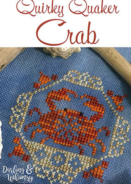 Quirky Quaker Crab 43w x 43h by Darling & Whimsy Designs 23-2200