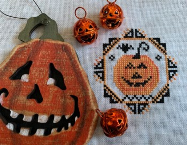 Quirky Quaker Jack-O-Lantern 43w x 43h by Darling & Whimsy Designs 22-2705 