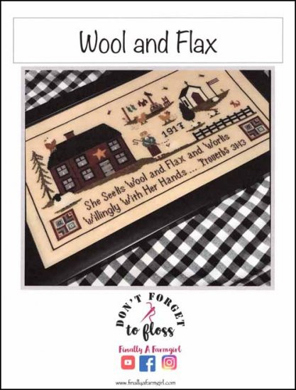 Wool and Flax 260w x 170h Finally A Farmgirl Designs 23-1611 YT