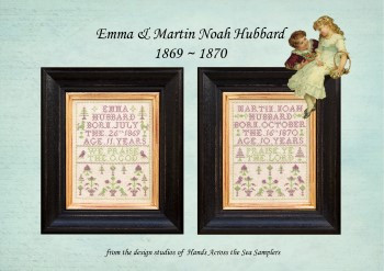 Emma & Martin Noah Hubbard 87W x 109H by Hands Across The Sea Samplers 22-1617 YT