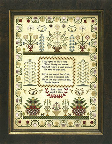 Ruth Bates 296W x 395H by Hands Across The Sea Samplers 23-1007 YT
