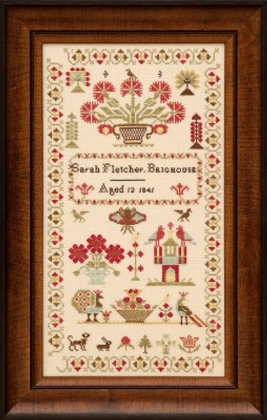 Sarah Fletcher 1841 135W x 251H by Hands Across The Sea Samplers 22-1543 YT