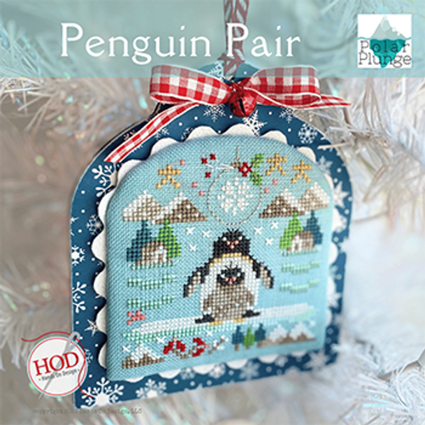 Penguin Pair 51W x 52H by Hands On Design 22-168 YT