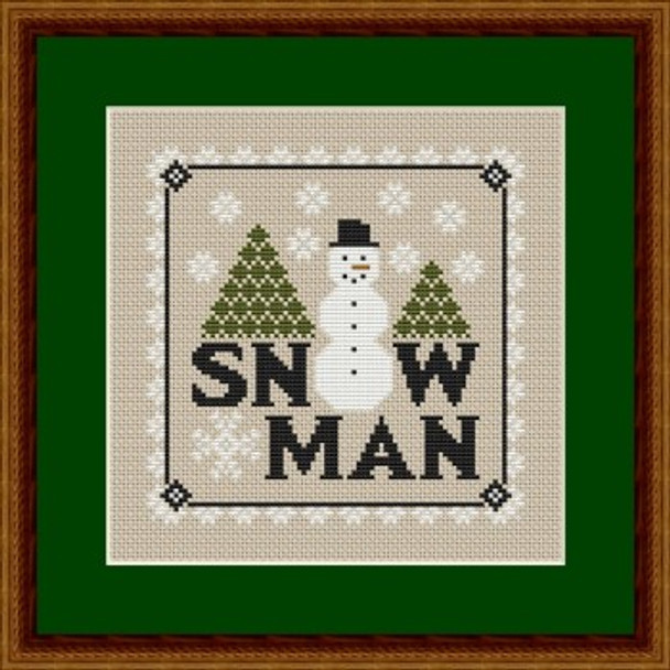Winter Snowman by Happiness Is Heartmade 22-1244