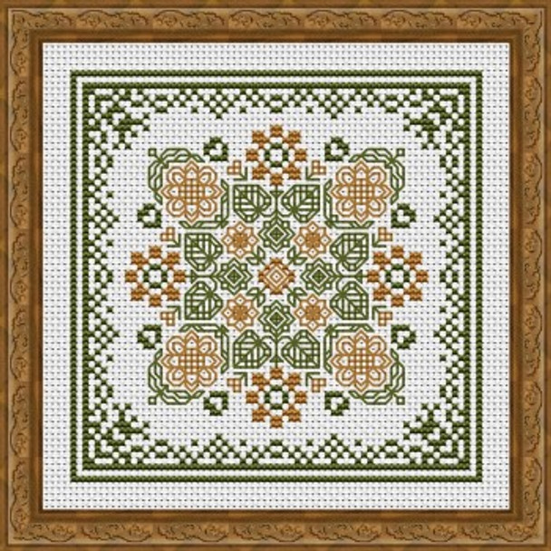 August Hearts Square With Sunflowers 68w x 68h by Happiness Is Heartmade 22-2169