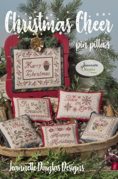 Christmas Cheer Pin Pillows by Jeannette Douglas Designs 22-2807