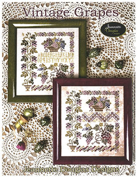 Vintage Grapes 139 x 156 by Jeannette Douglas Designs 23-1116 YT