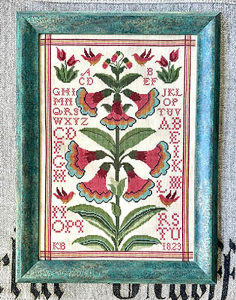 Fraktur Flowers 176W x 255H by Kathy Barrick 23-2222 YT