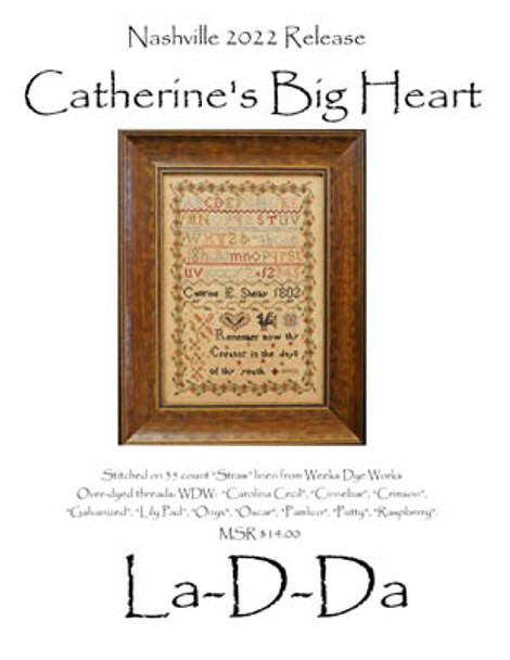 YT Catherine's Big Heart 99W x 139H by La D Da