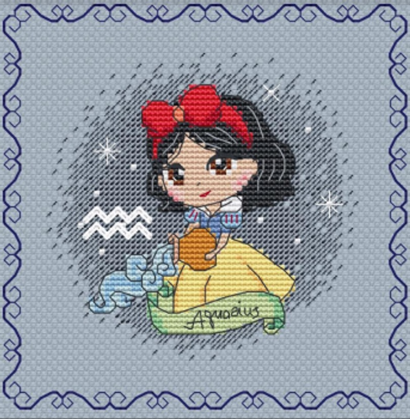 Zodiacal Princess 9 - Aquarius by Les Petites Croix De Lucie 21-2333