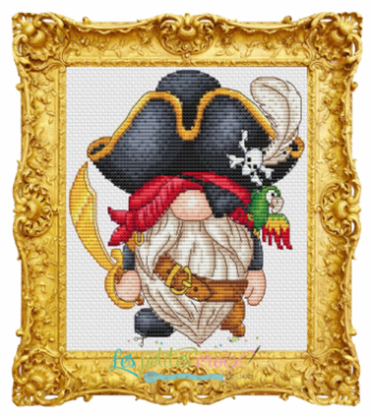 Gnome Pirate 81 x 81 by Les Petites Croix De Lucie 21-2765